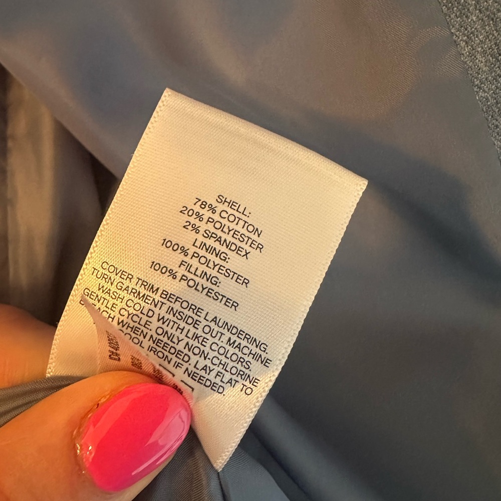 Express Light Blue Puffer Jacket - Picture 6 of 7